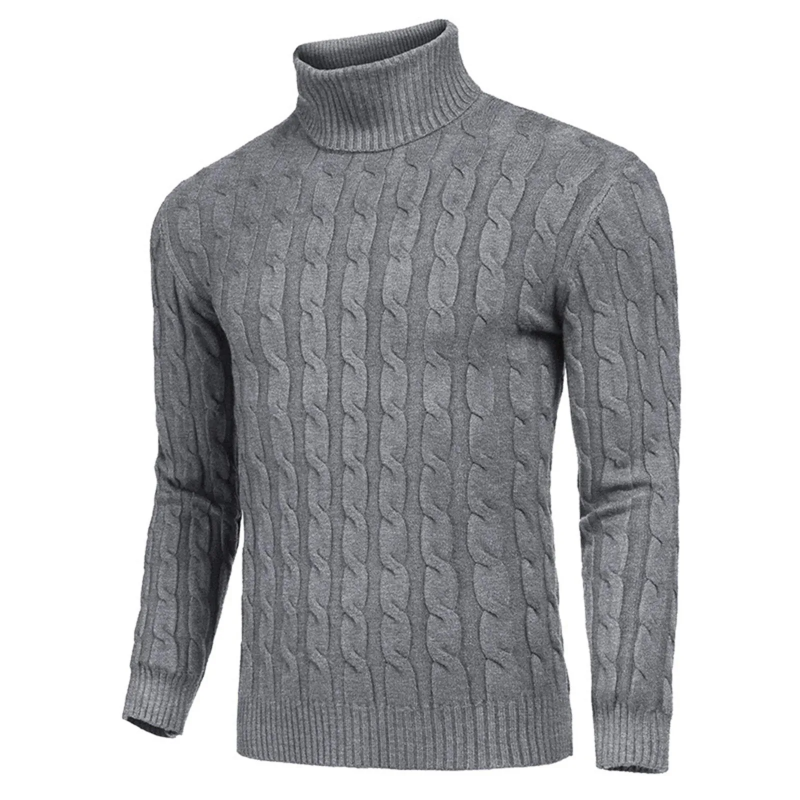 MaxR™ | Rollkragenpullover mit Zopfmuster in Elfenbein